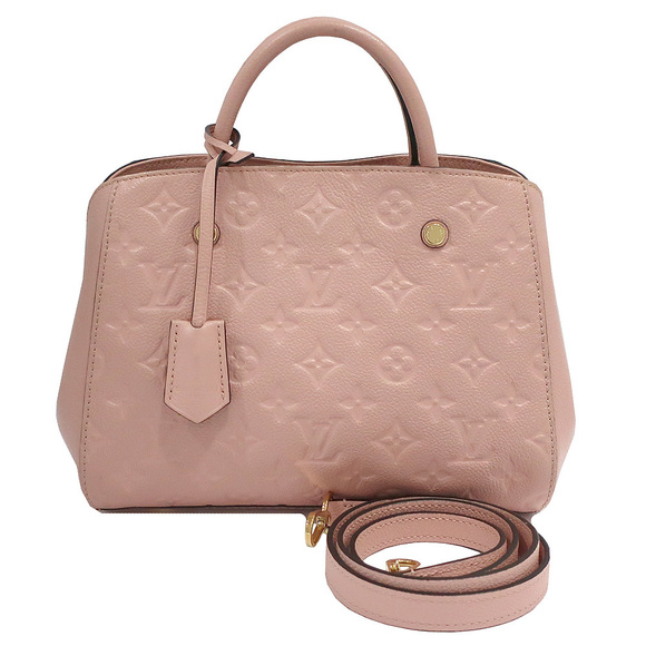 Louis Vuitton | Bags | Louis Vuitton Montaigne Bb Empreinte Rose Poudre  Pink | Poshmark